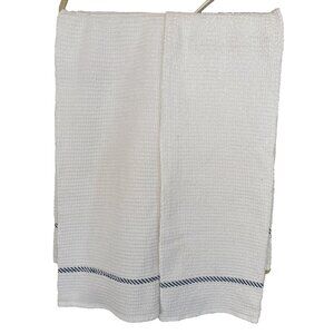 2 Hammacher Schlemmer Turkish 100% Cotton Bath Towel White NWOT